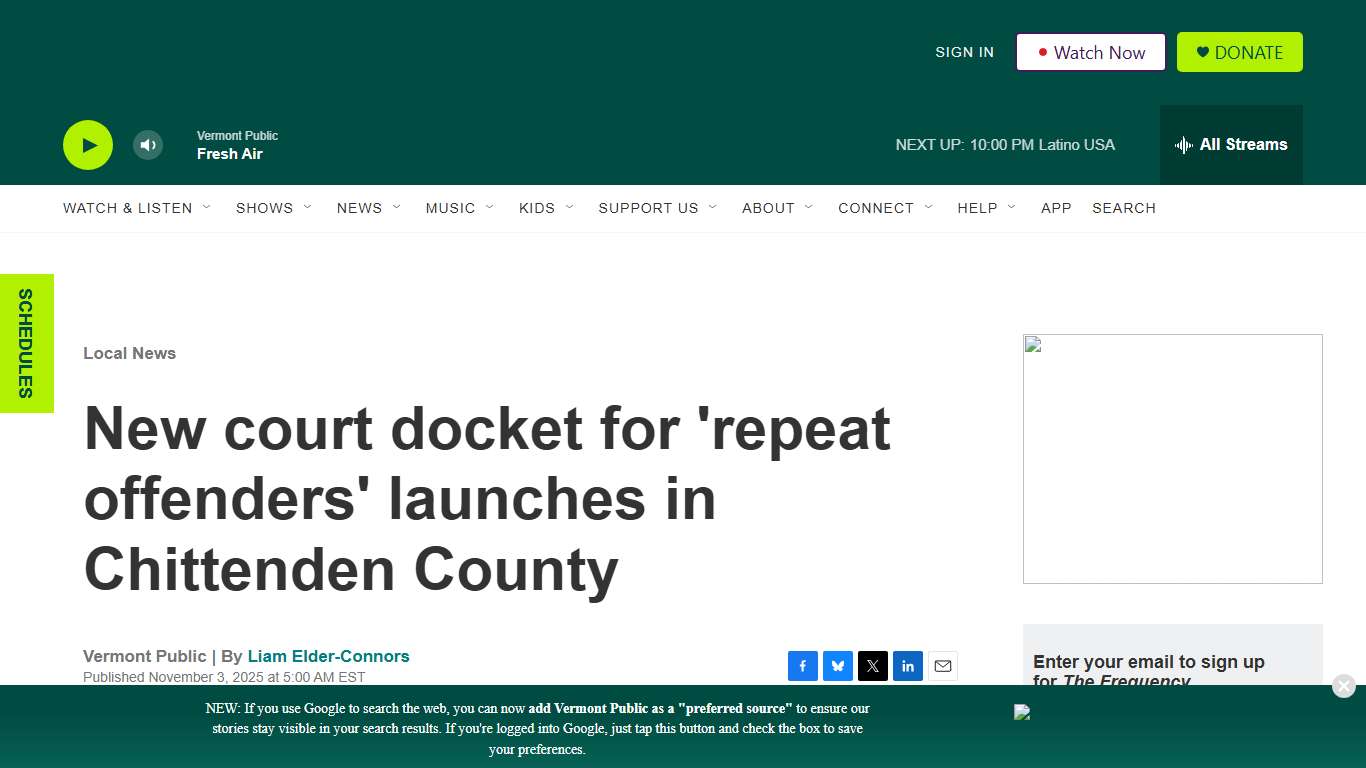 New court docket for 'repeat offenders' launches in Chittenden County Vermont Public